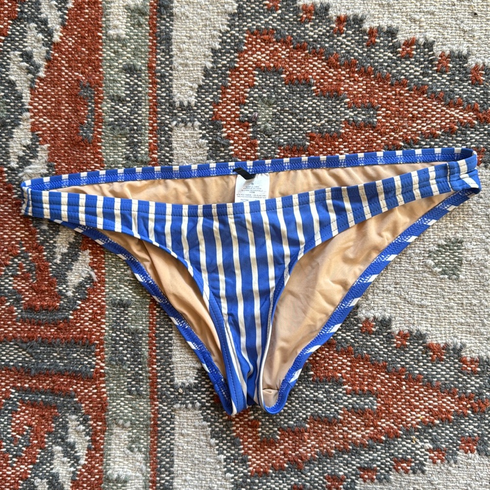 Jcrew striped swim bottom